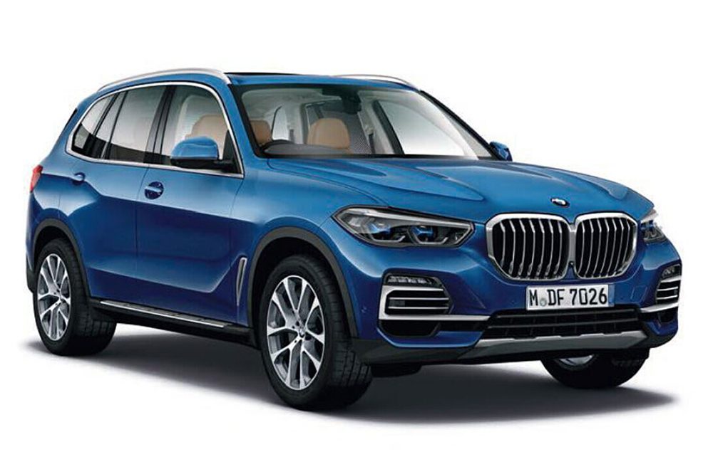 Blue BMW X5 SUV, one of the makes we service in Dubai